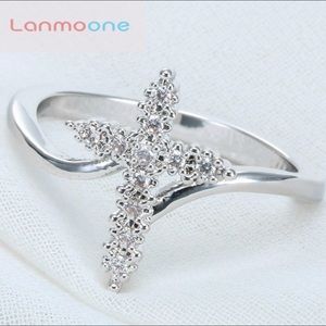 Women’s 925 sterling silver cross rings